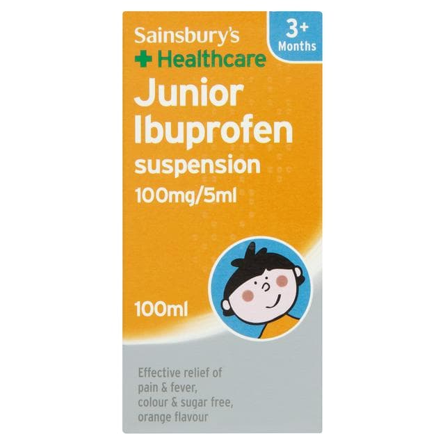 Sainsbury's Junior Ibuprofen 100ml - gallery image 1