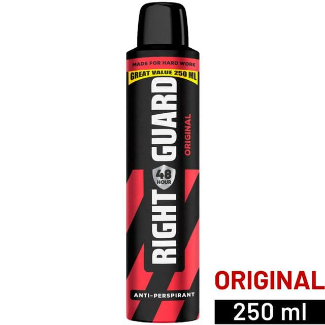 Right Guard Men 48h Antiperspirant Deodorant Original 250ml - gallery image 1