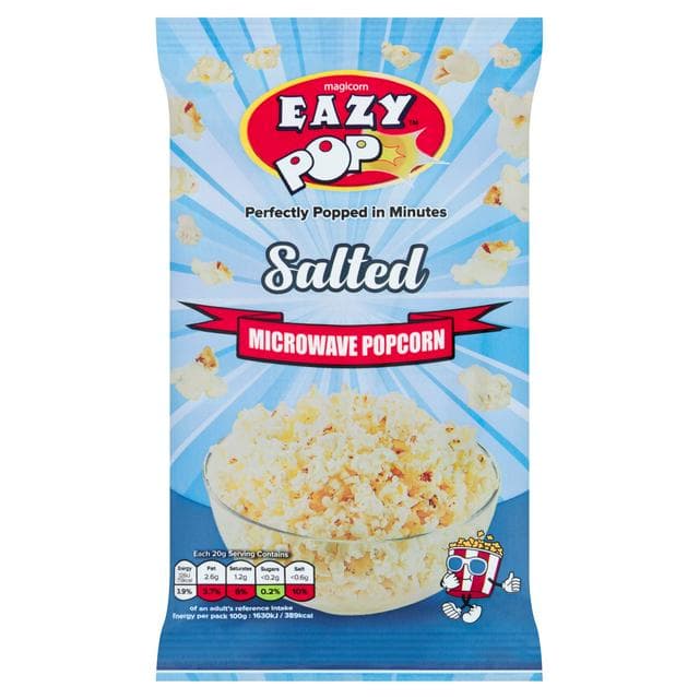 Eazypop Microwave Popcorn Salted 85g - gallery image 1