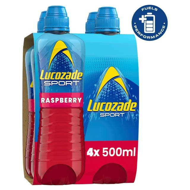 Lucozade Sport Drink Raspberry 4x500ml - gallery image 1