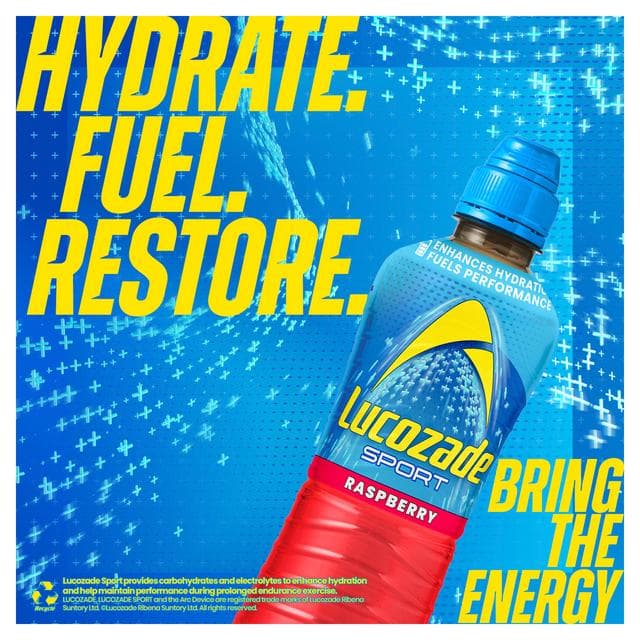 Lucozade Sport Drink Raspberry 4x500ml - gallery image 2