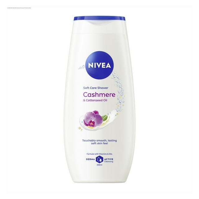 Nivea Cashmere & Cotton Seed Oil Shower Cream 250ml - gallery image 1