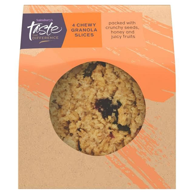 Sainsbury's Chewy Granola Slices, Taste Difference x4 - gallery image 1