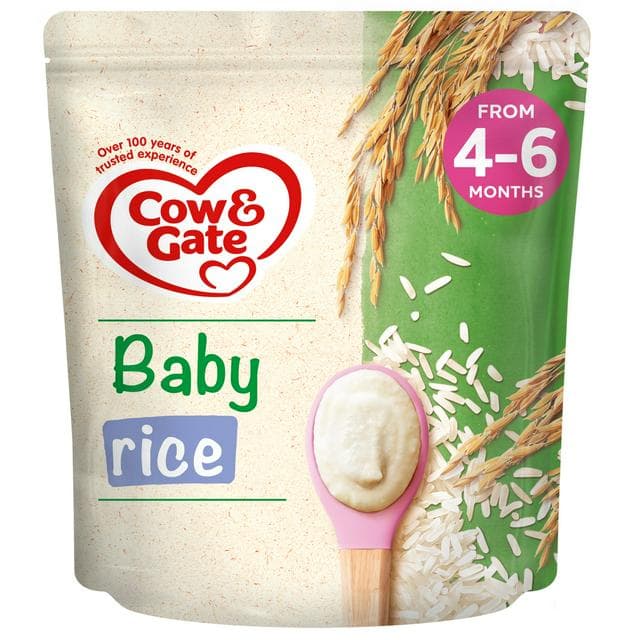 Cow & Gate Pure Baby Rice Cereal 100g 4 Month+ - gallery image 1