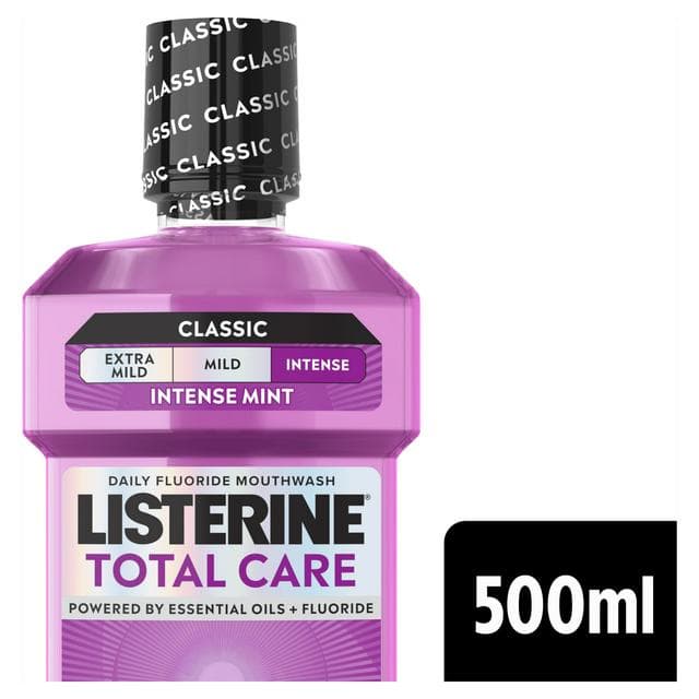 Listerine Total Care 10 in 1 Benefit Clean Mint Mouthwash 500ml - gallery image 1