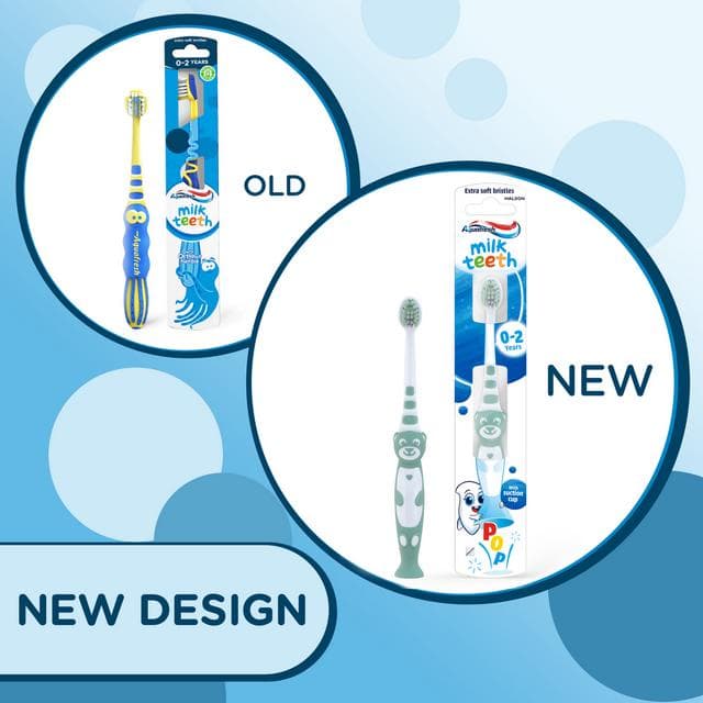 Aquafresh Kids Milk Teeth Toothbrush 0-2 Years - gallery image 2