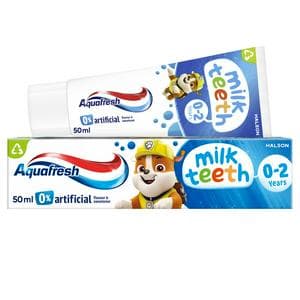 Aquafresh Kids Paw Patrol Milk Teeth Toothpaste 0-2 Years 50ml