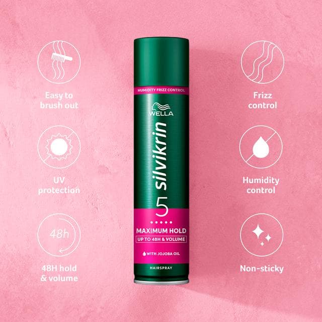 Wella Silvikrin Maximum Hold Hairspray 400ml - gallery image 2
