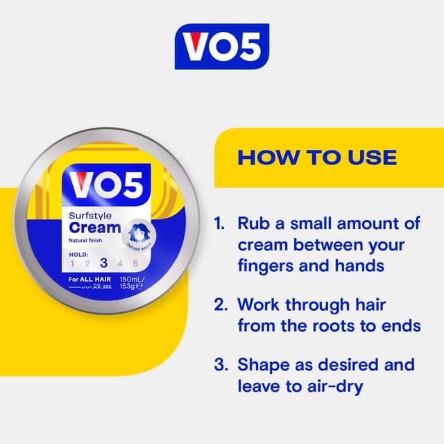 VO5 SurfStyle Natural Hold Hair Paste 150ml - gallery image 4