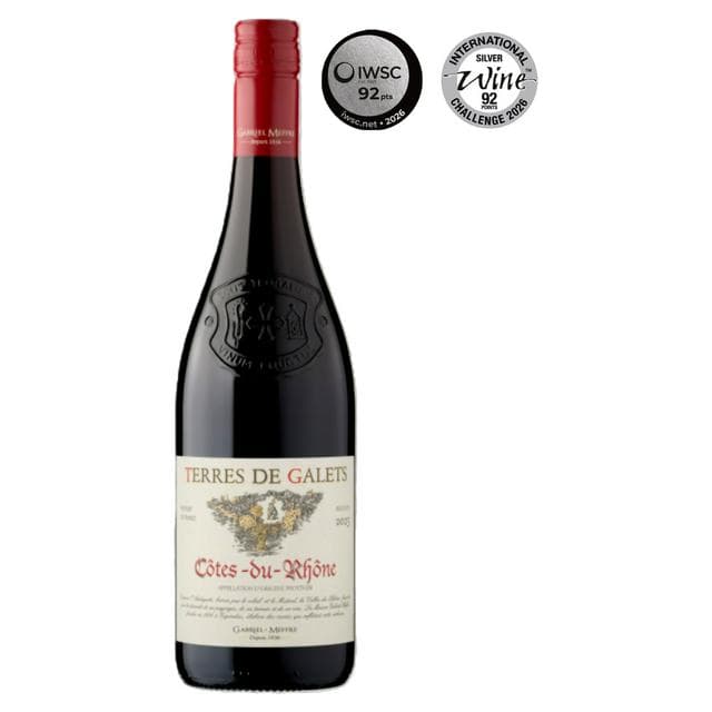 Terres De Galets Côtes du Rhône Red Wine 75cl - gallery image 1