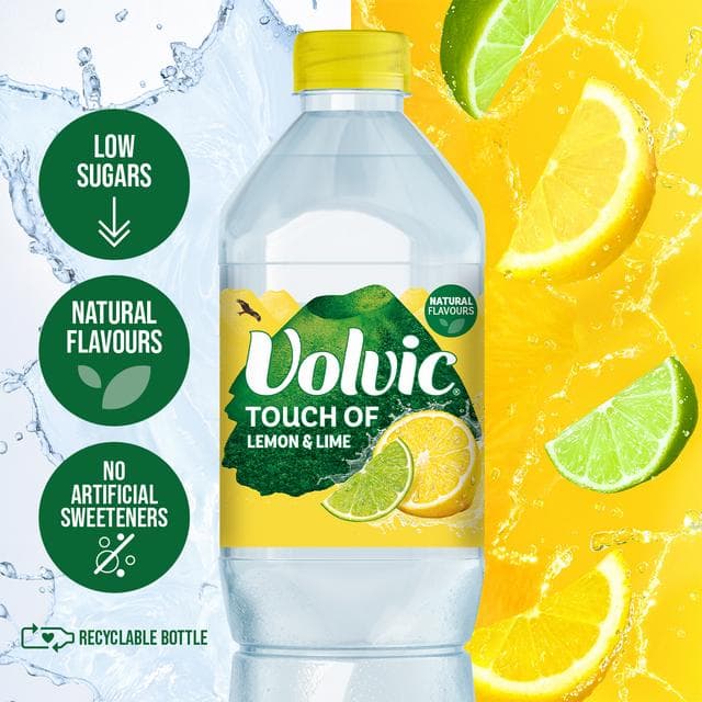 Volvic Touch of Fruit Lemon & Lime Flavoured Water 1.5L - gallery image 2
