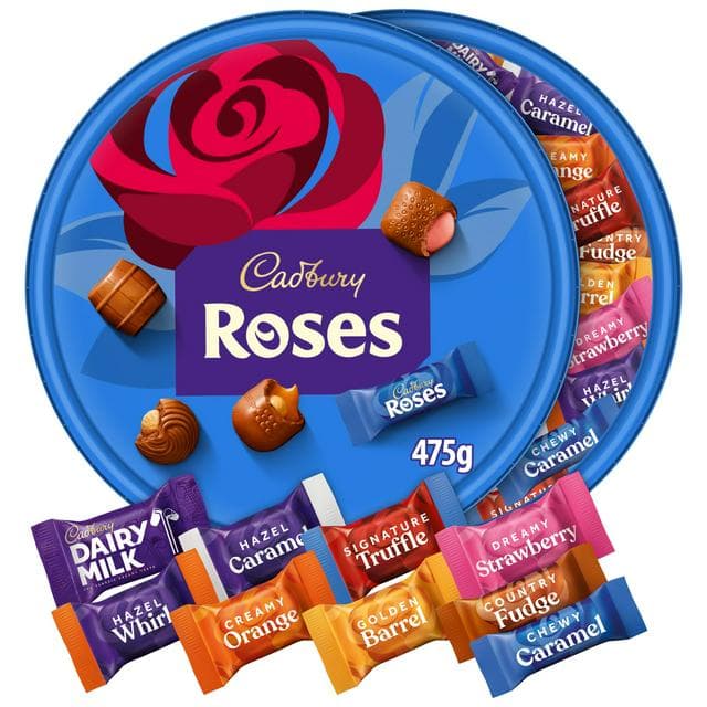 Cadbury Roses 475g Chocolate Assortment Tub - gallery image 1