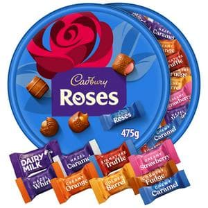 Cadbury Roses 475g Chocolate Assortment Tub