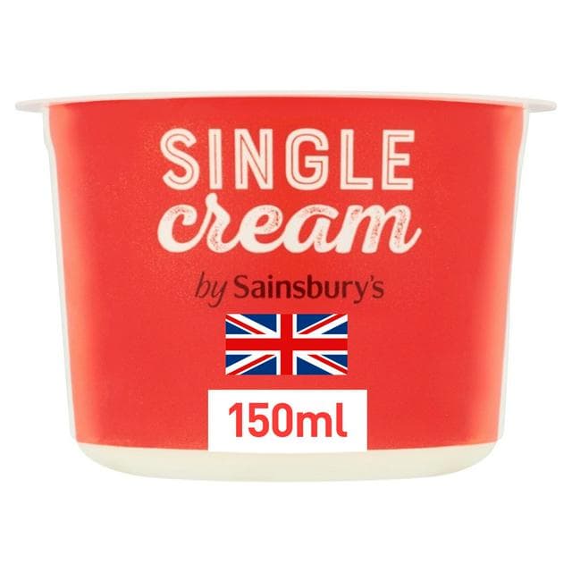 Sainsbury's British Single Cream 150ml - gallery image 1