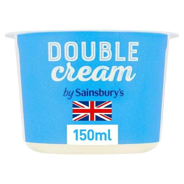 Sainsbury's British Double Cream 150ml - gallery image 1