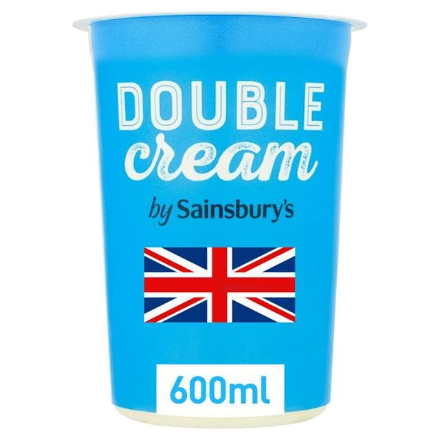 Sainsbury's Double Cream 600ml - gallery image 1
