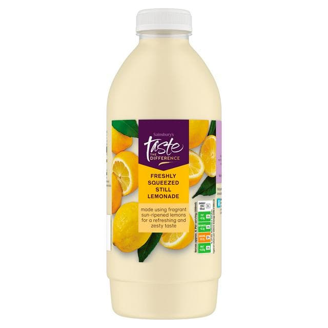 Sainsbury's Freshly Squeezed Lemonade, Taste the Difference 1L - gallery image 1
