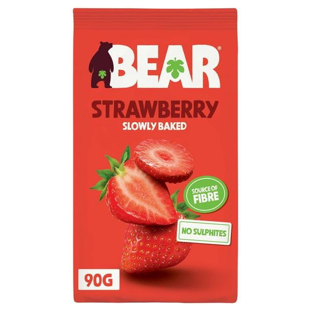 BEAR Fruit Dried Strawberries 90g - gallery image 1