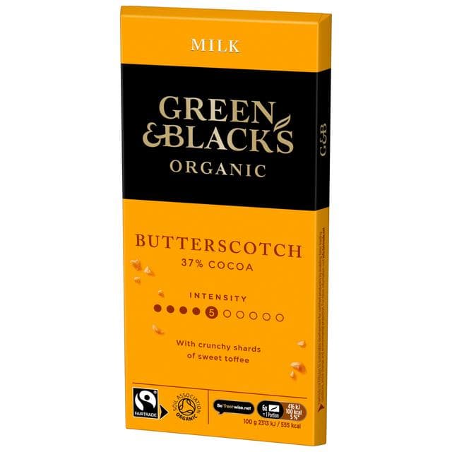 Green & Black's Organic Butterscotch Milk Chocolate Bar 90g - gallery image 6
