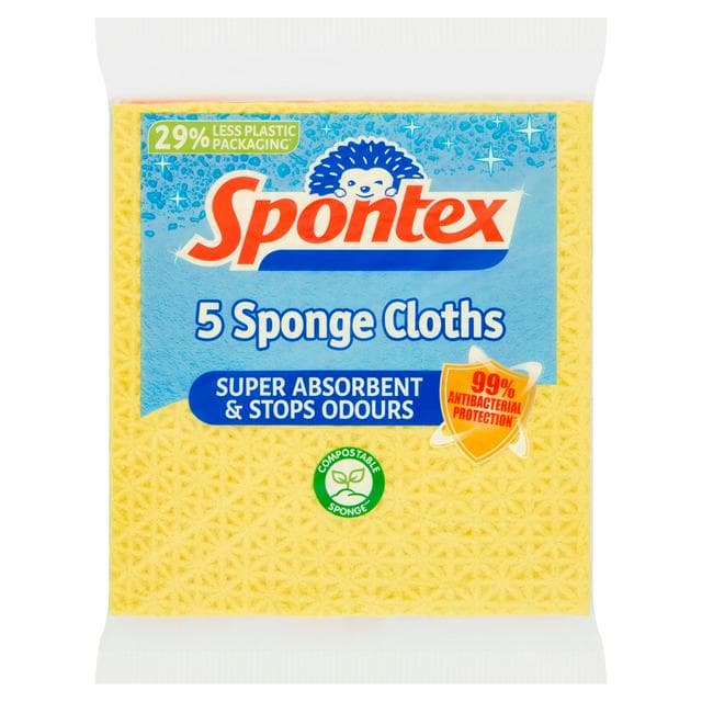 Spontex Sponge Cloths x5 - gallery image 1