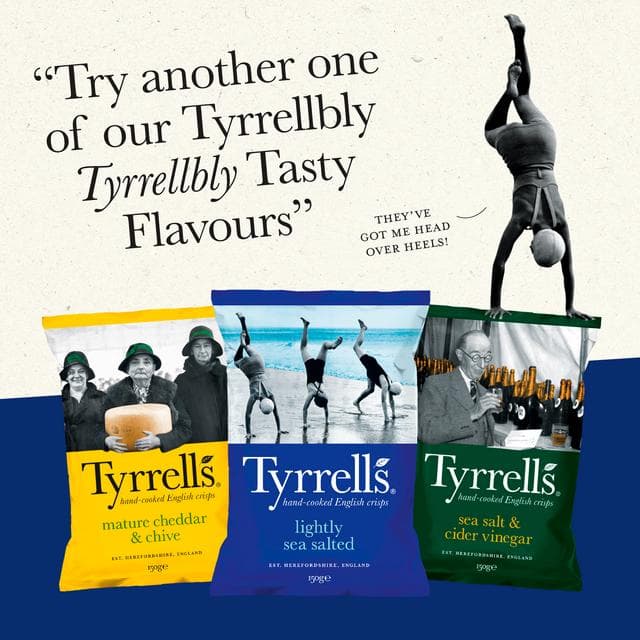 Tyrrells Cider Vinegar & Salt Sharing Crisps 150g - gallery image 2