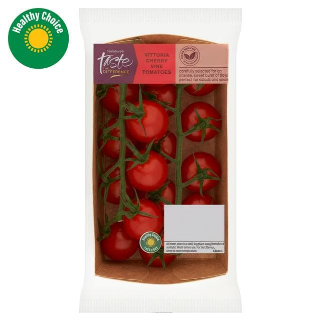 Sainsbury's 250g Vittoria Cherry Vine Tomatoes, Taste the Difference - gallery image 1