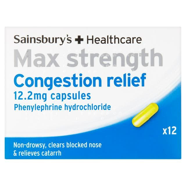 Sainsbury's Max Strength Congestion Relief x12 - gallery image 1