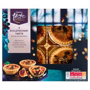 Sainsbury's 4 x All Butter Pastry Ecclefechan Tarts, Taste the Difference 185g