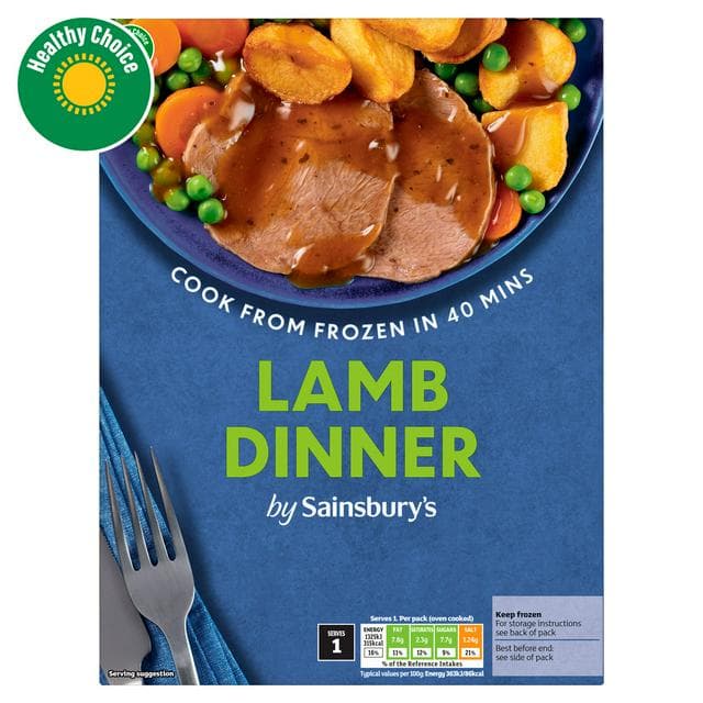 Sainsbury's Roast Lamb Dinner Ready Meal For 1 400g - gallery image 1