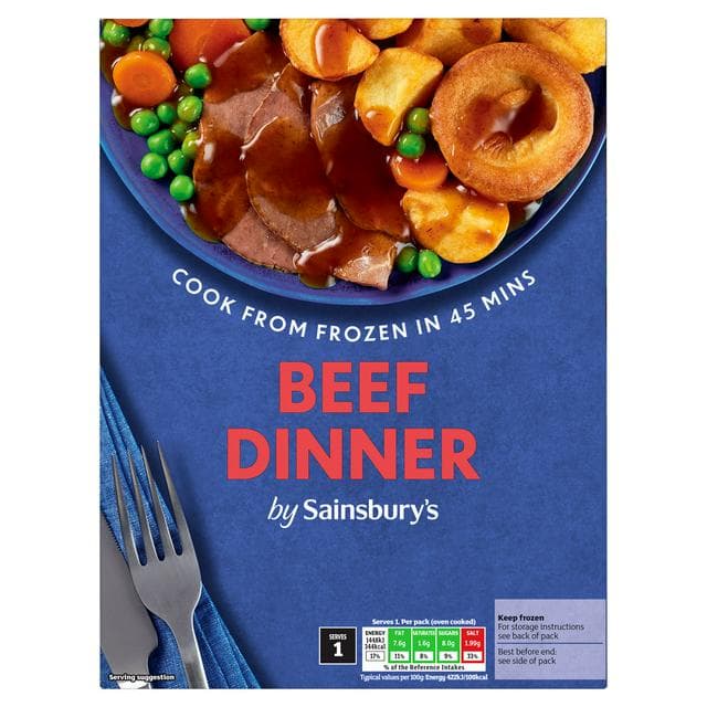 Sainsbury's Roast Beef Dinner Ready Meal For 1 400g - gallery image 1