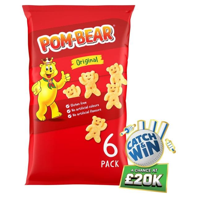 Pom-Bear Original Multipack Crisps 6x13g - gallery image 1