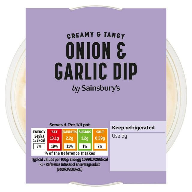 Sainsbury's Onion & Garlic Dip 200g - gallery image 1