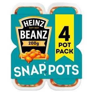 Heinz Baked Beans Snap Pots 4 x 200g