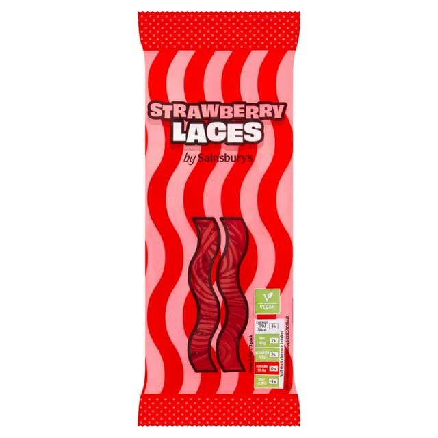 Sainsbury's Strawberry Laces Sweets 70g - gallery image 1