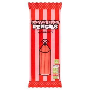 Sainsbury's Strawberry Pencils Sweets 70g