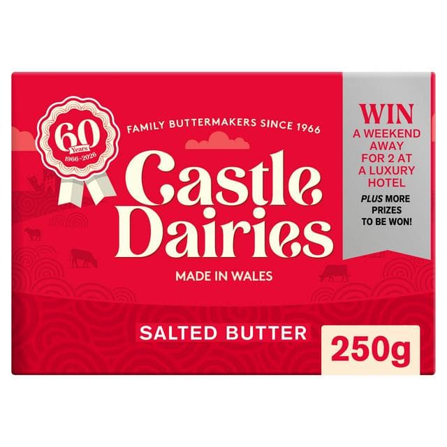 Castle Dairies Welsh Salted Butter 250g - gallery image 1