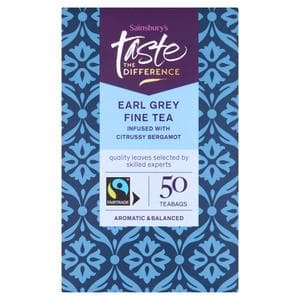 Sainsbury's Earl Grey Tea Bags, Taste the Difference x50