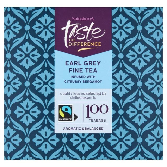 Sainsbury's Earl Grey Tea Bags, Taste the Difference x100 - gallery image 1