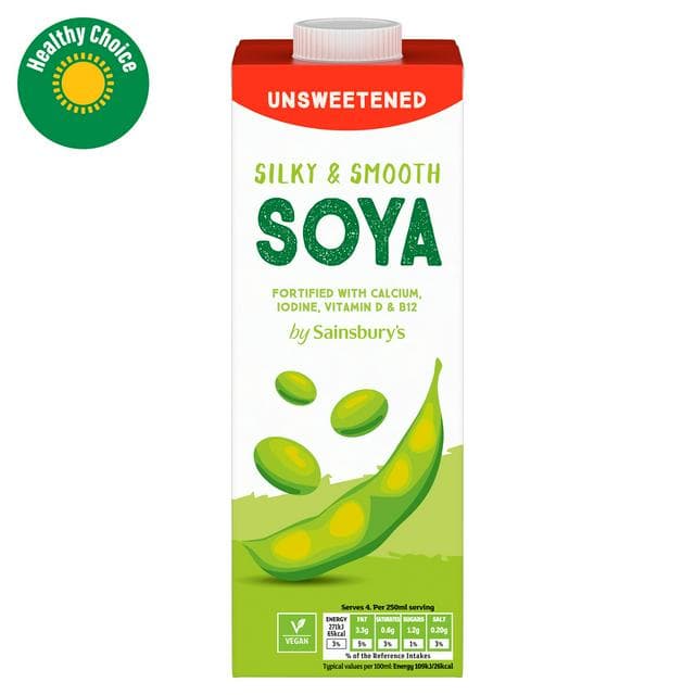 Sainsbury's Unsweetened Long Life Soya Drink 1L - gallery image 1