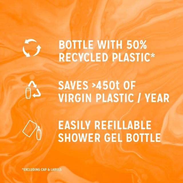 Radox Feel Revived Shower Gel Mandarin & Apricot Body Wash 225ml - gallery image 5