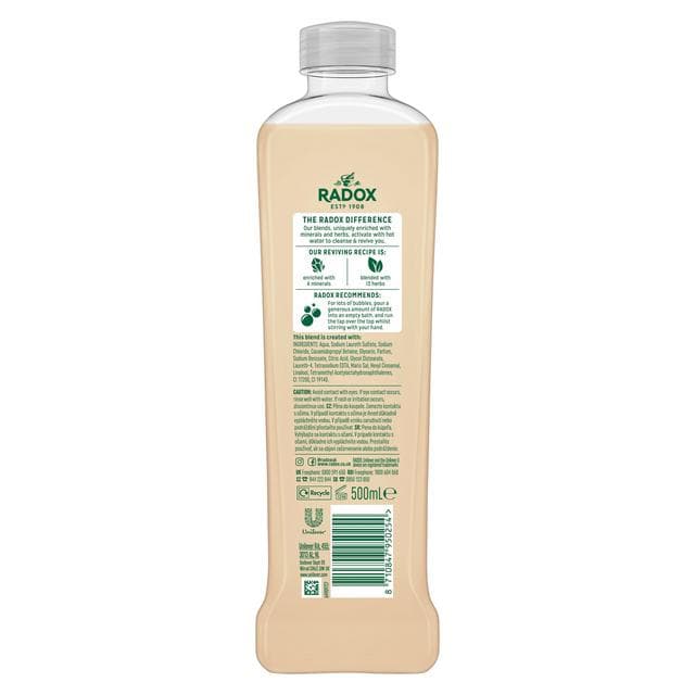 Radox Feel Pampered Bath Soak Bubble Bath 500ml - gallery image 6