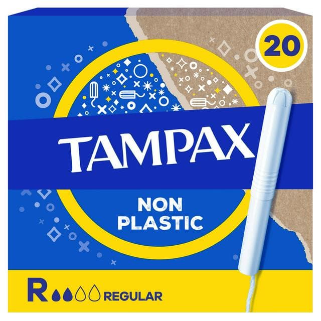 Tampax Regular Tampons Applicator Cardboard x20 - gallery image 1