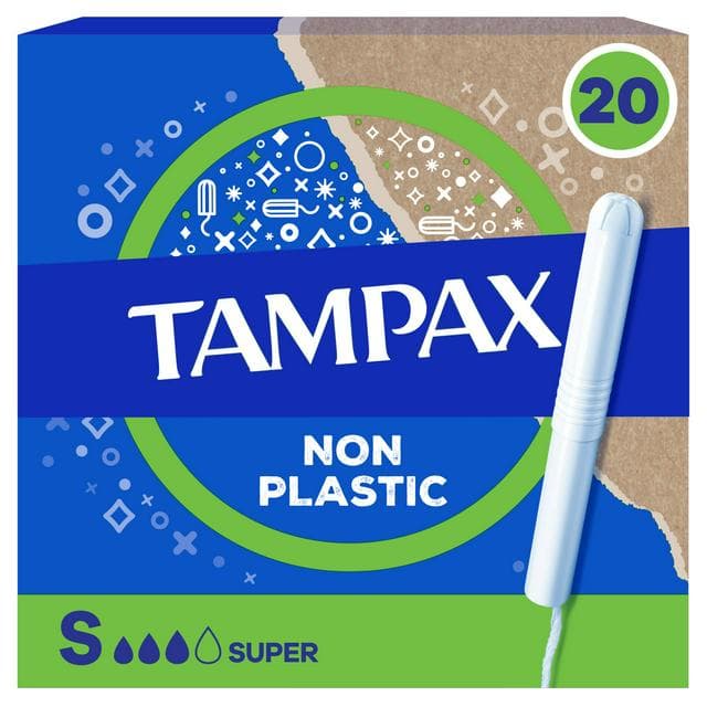 Tampax Super Tampons Applicator Cardboard x20 - gallery image 1