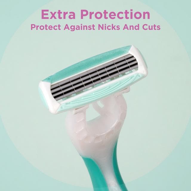Wilkinson Sword Intuition Quattro Women's Disposable Razors x4 - gallery image 3