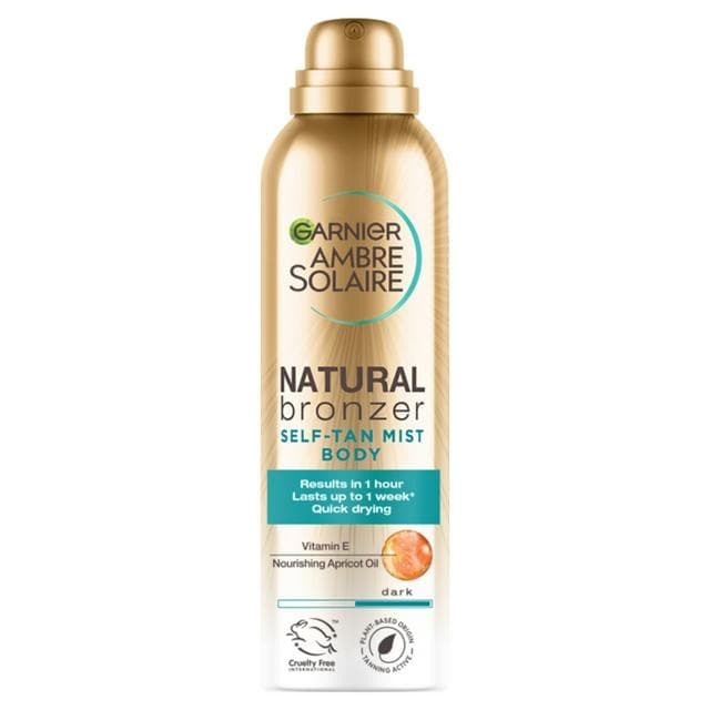 Garnier Ambre Solaire 150ml Natural Bronzer Quick Drying Dark Self Tan Body Mist - gallery image 1