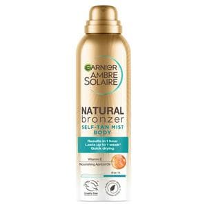 Garnier Ambre Solaire 150ml Natural Bronzer Quick Drying Dark Self Tan Body Mist