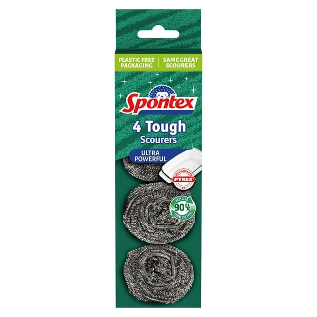 Spontex Tough Scourer x4 - gallery image 1