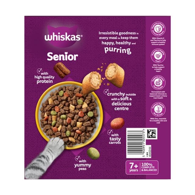 Whiskas Chicken Senior Complete Dry Cat Food 800g - gallery image 6
