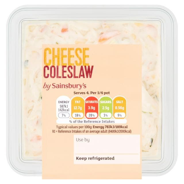 Sainsbury's Crunchy Cheese Coleslaw 300g - gallery image 1
