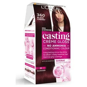 L'Oreal Paris Casting Creme Gloss Semi Permanent Hair Dye Black Cherry Red 360